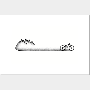 cycling mountain bike biking biker cyclist MTB Downhill gift Posters and Art